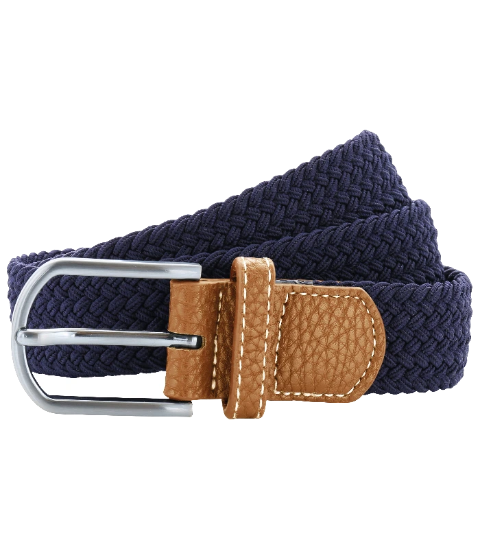 Asquith & Fox Asquith & Fox Braid stretch belt in Navy