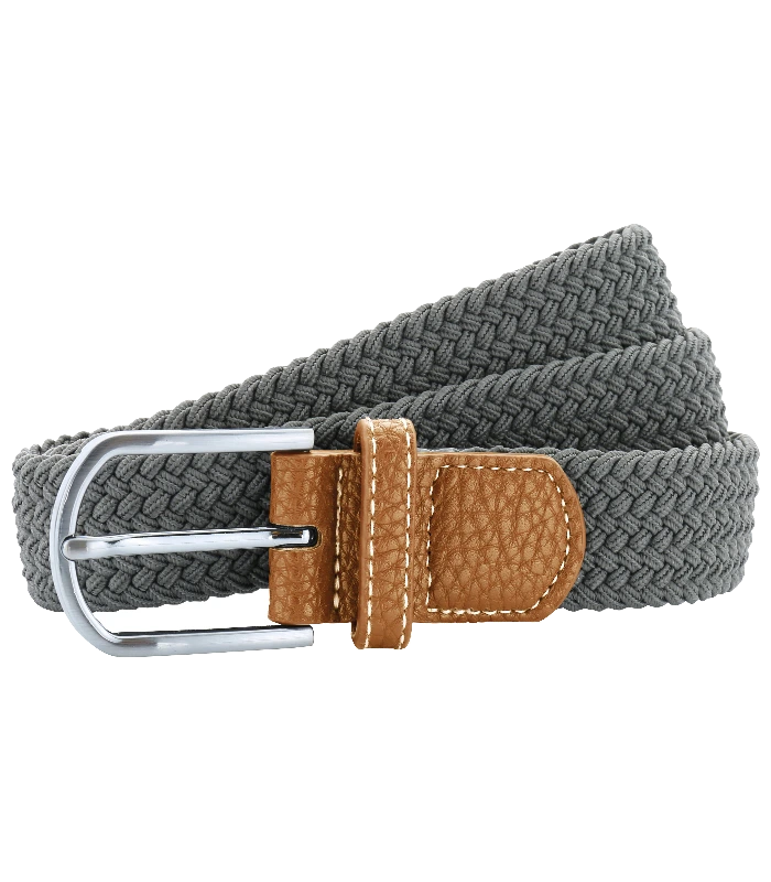 Asquith & Fox Asquith & Fox Braid stretch belt in Slate