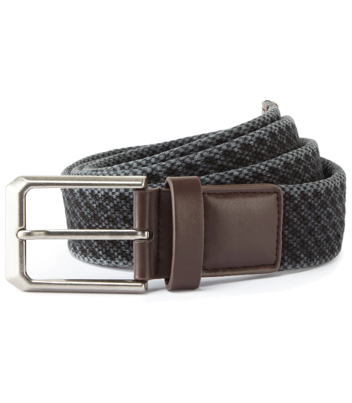 Asquith & Fox Asquith & Fox Men's vintage wash canvas belt in Black