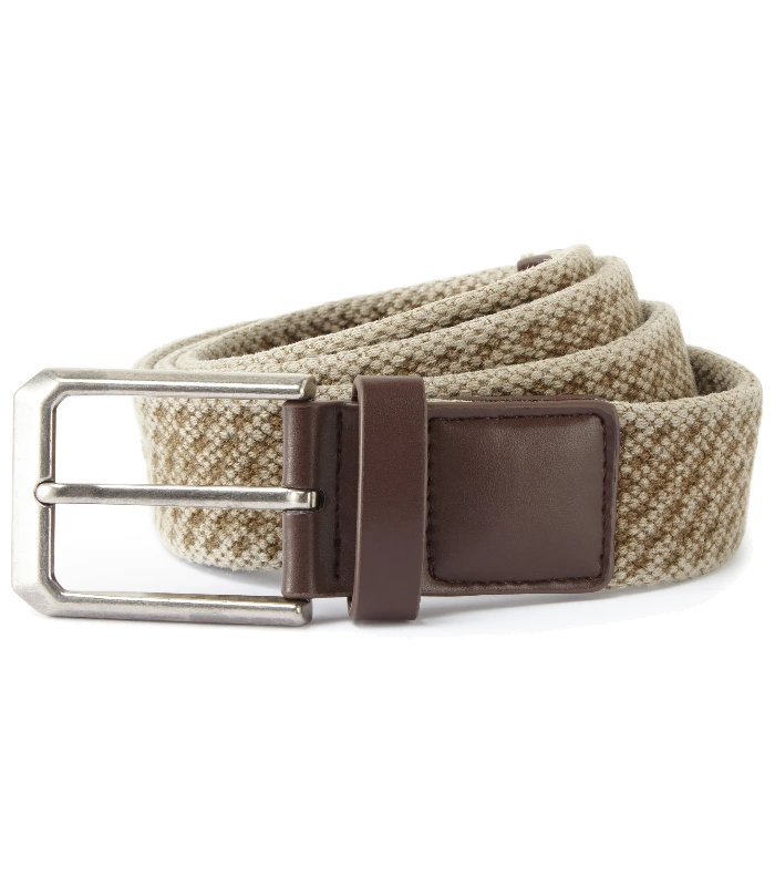Asquith & Fox Asquith & Fox Men's vintage wash canvas belt in Khaki