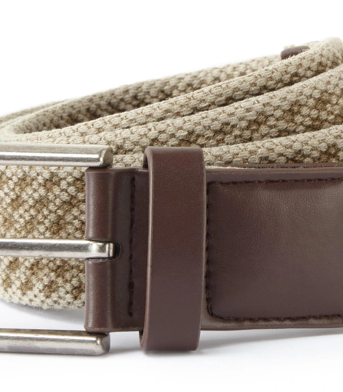 Asquith & Fox Asquith & Fox Men's vintage wash canvas belt in Black