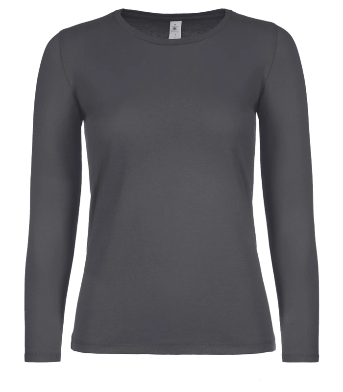 B&C Collection B&C Collection B&C #E150 long sleeve /women in Dark Grey