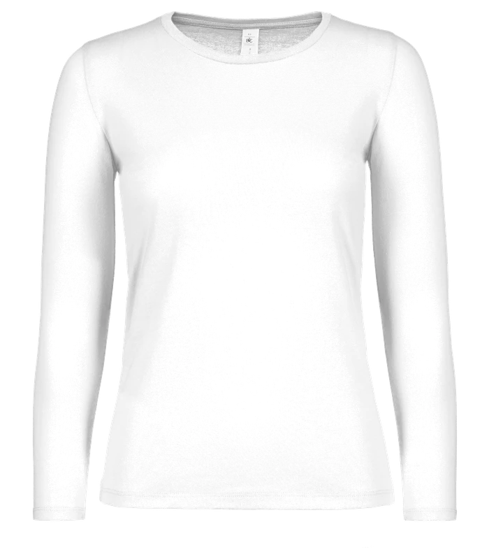 B&C Collection B&C Collection B&C #E150 long sleeve /women in White*