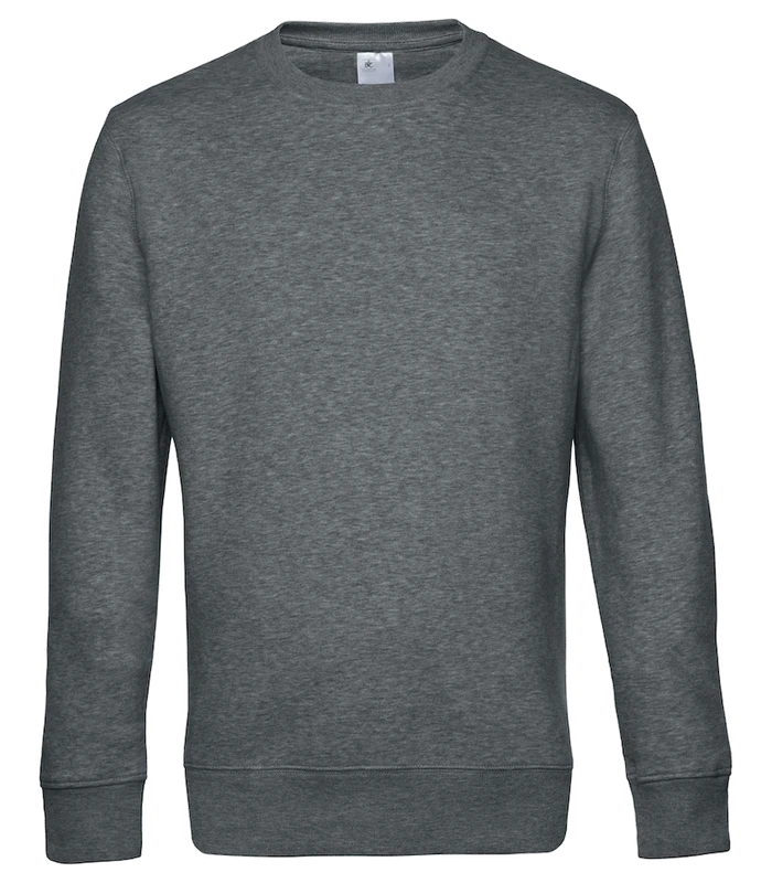 B&C Collection B&C Collection B&C KING Crew Neck in Heather Mid Grey