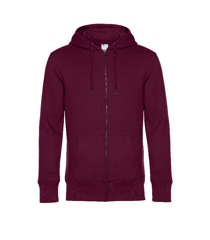 B&C Collection B&C Collection B&C KING Zipped Hood in Black Pure*