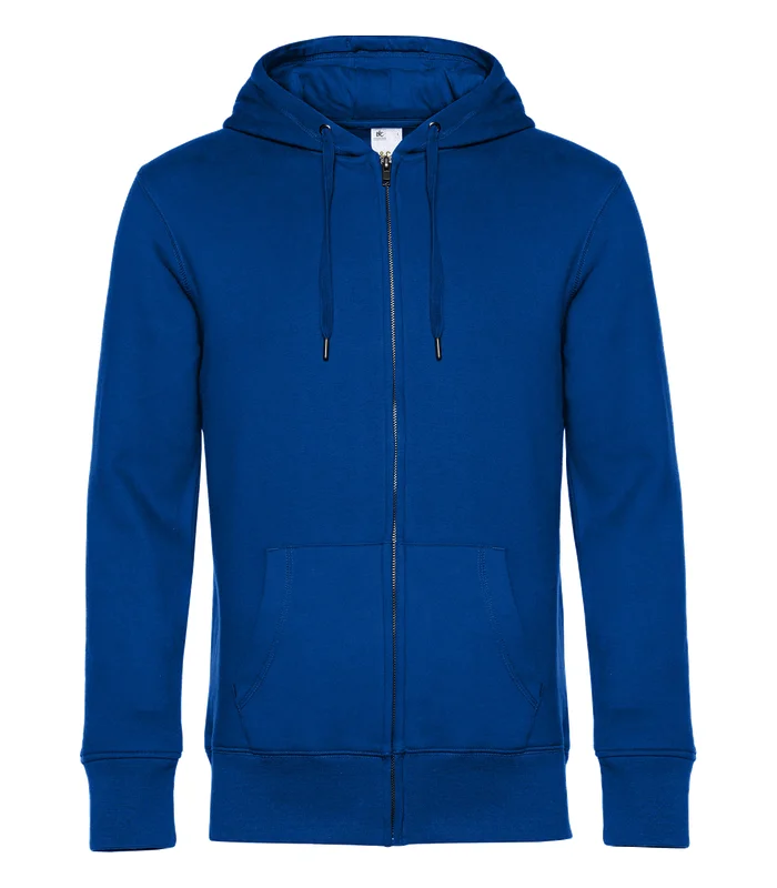 B&C Collection B&C Collection B&C KING Zipped Hood in Asphalt*