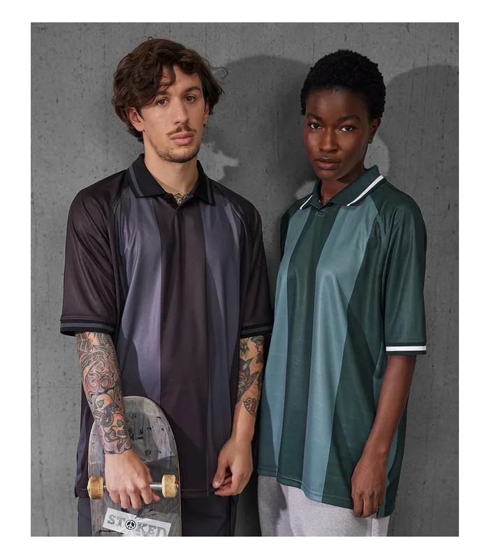 B&C Collection B&C Collection B&C Active polo in Black/Dark Grey