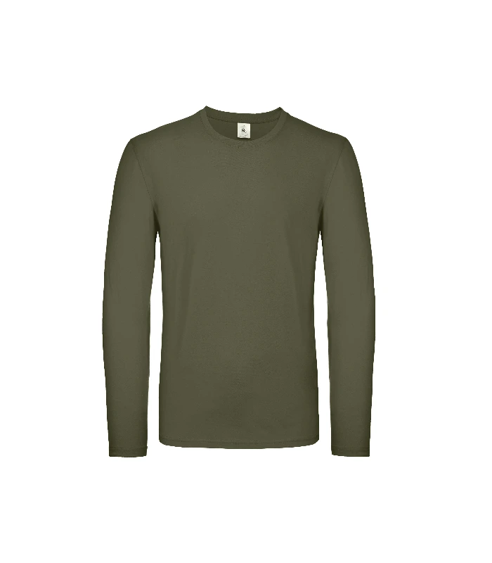 B&C Collection B&C Collection B&C #E150 long sleeve in Urban Khaki