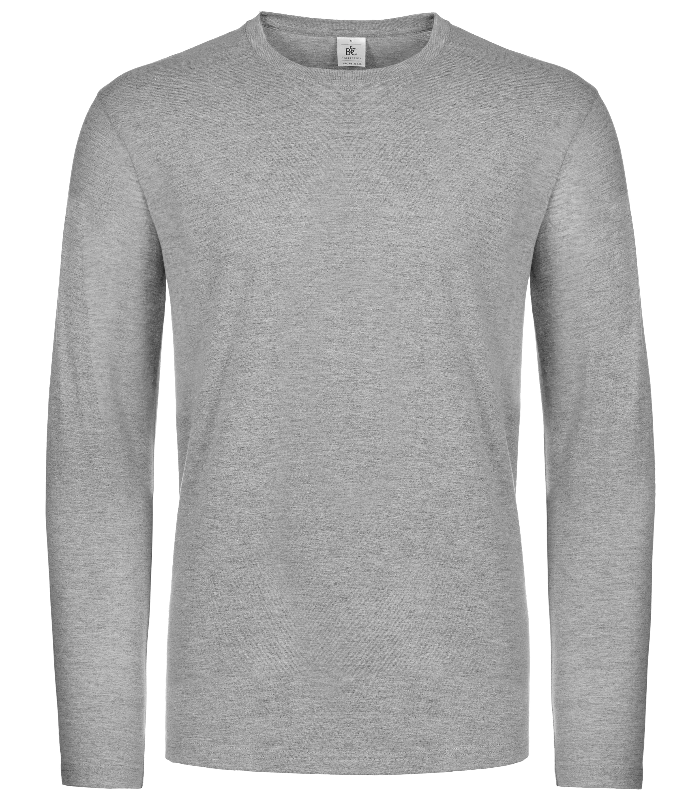 B&C Collection B&C Collection B&C #E190 long sleeve in Sport Grey