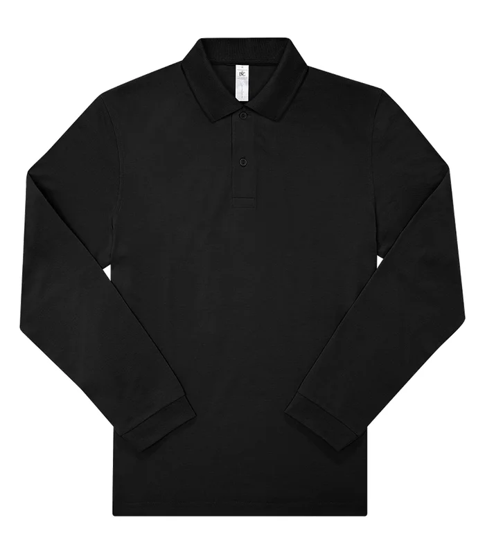 B&C Collection B&C Collection B&C My Polo 210 LSL in Black*
