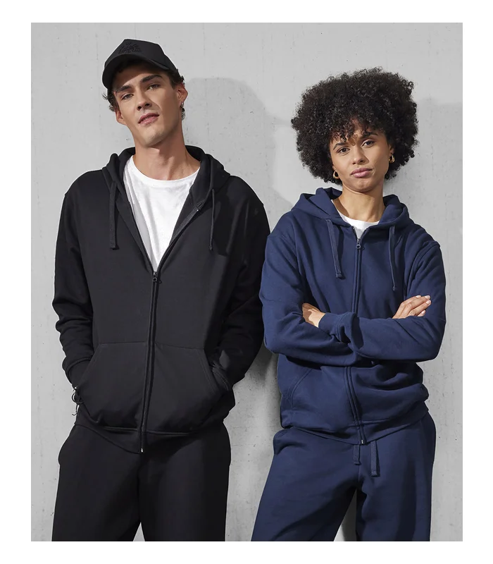 B&C Collection B&C Collection B&C ID.224 zip hoodie in Black*