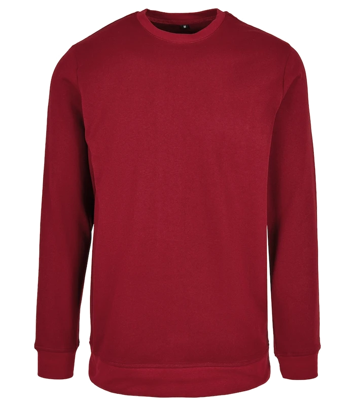 Build Your Brand Basic Build Your Brand Basic Basic crew neck in Burgundy