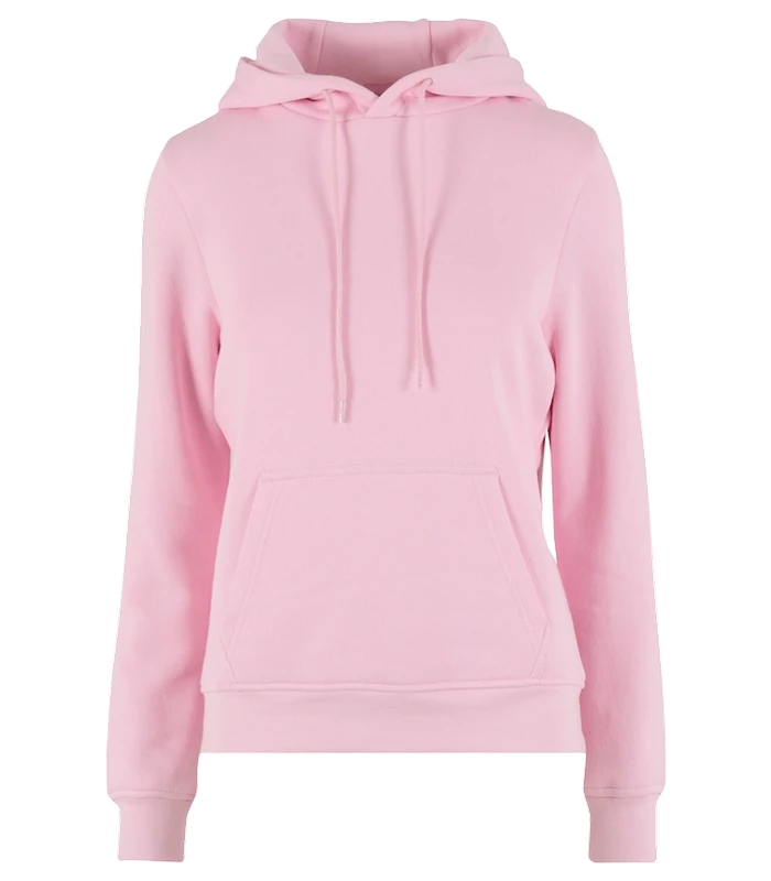 Build Your Brand Basic Build Your Brand Basic Women's basic hoodie in Soft Pink