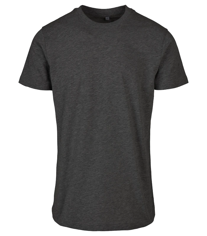 Build Your Brand Basic Build Your Brand Basic Basic round neck tee in Charcoal