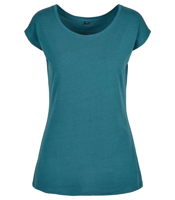 Build Your Brand Basic Build Your Brand Basic Women's wide neck tee in Teal