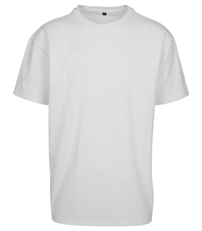 Build Your Brand Basic Build Your Brand Basic Light basic loose tee in White