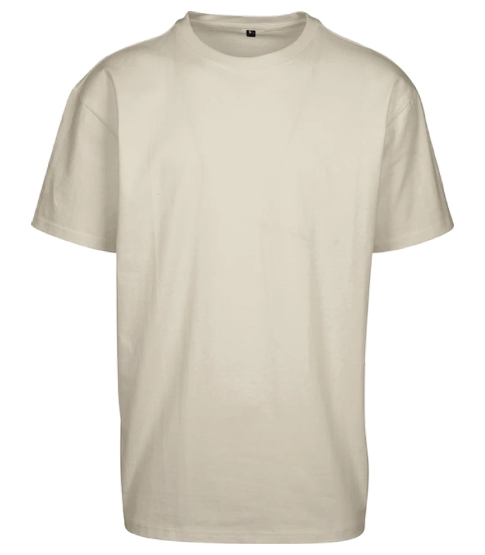Build Your Brand Basic Build Your Brand Basic Light basic loose tee in White Sand