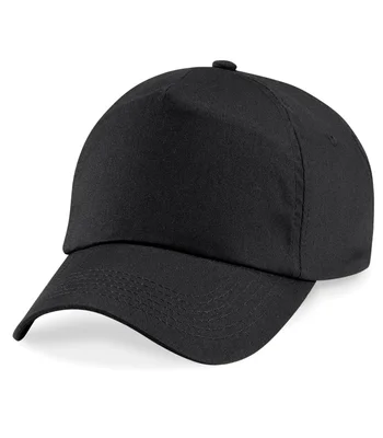 Beechfield Beechfield Kids Original 5 Panel Cap in Black