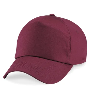 Beechfield Beechfield Kids Original 5 Panel Cap in Burgundy