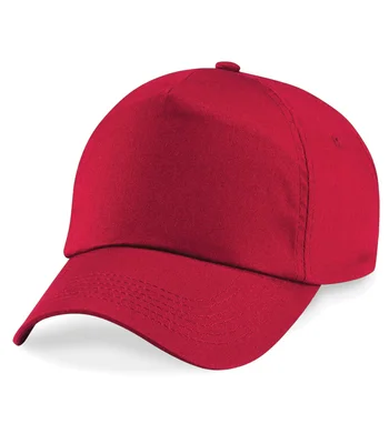 Beechfield Beechfield Kids Original 5 Panel Cap in Classic Red