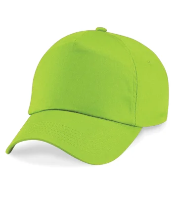 Beechfield Beechfield Kids Original 5 Panel Cap in Lime Green