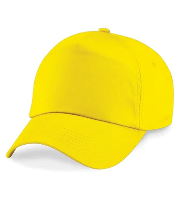 Beechfield Beechfield Kids Original 5 Panel Cap in Yellow