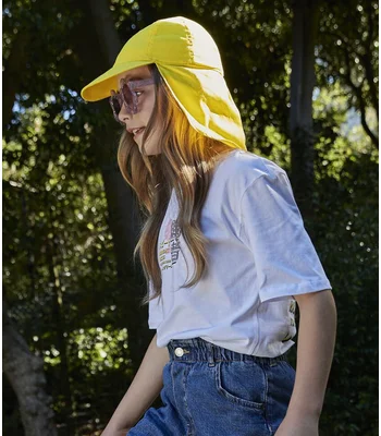 Beechfield Beechfield Kids Legionnaire Style Cap in White