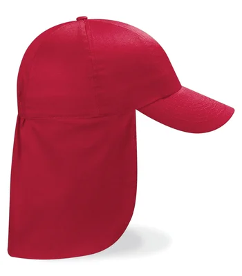 Beechfield Beechfield Kids Legionnaire Style Cap in Classic Red