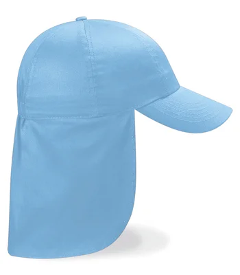 Beechfield Beechfield Kids Legionnaire Style Cap in Sky Blue
