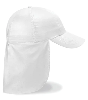 Beechfield Beechfield Kids Legionnaire Style Cap in White