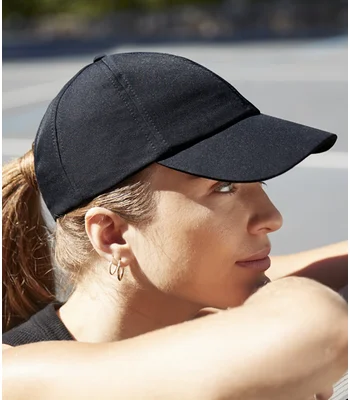Beechfield Beechfield Performance Ponytail Cap in Black
