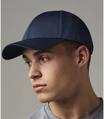 Beechfield Beechfield Air Mesh 6 Panel Cap in Black