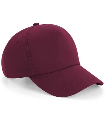 Beechfield Beechfield Authentic 5 Panel Cap in Burgundy