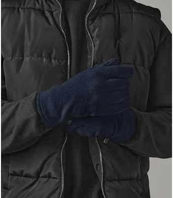 Beechfield Beechfield Recycled Fleece Gloves in Black