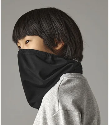 Beechfield Beechfield Kids Sports Tech Soft Shell Neck Warmer in Black