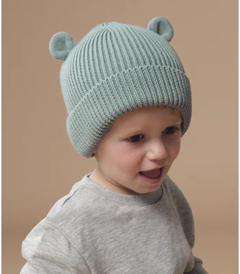 Beechfield Beechfield Organic Baby Bear Beanie in Almond