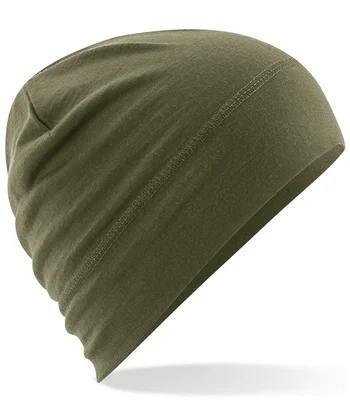 Beechfield Beechfield Merino Beanie in Military Green
