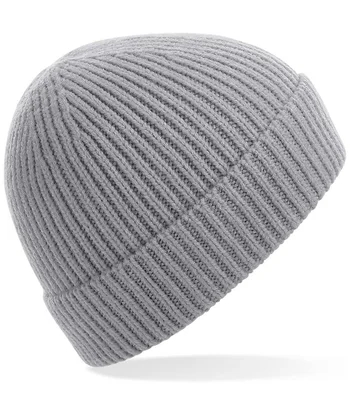 Beechfield Beechfield Engineered Knit Ribbed Beanie in Light Grey