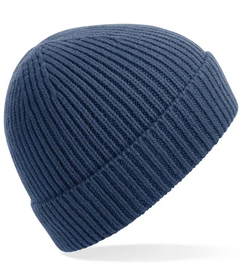 Beechfield Beechfield Engineered Knit Ribbed Beanie in Steel Blue