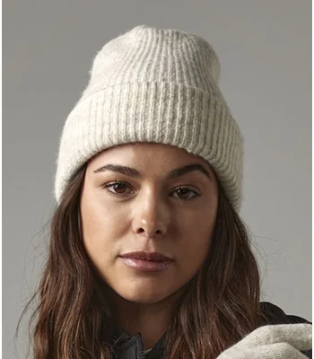Beechfield Beechfield Cosy Ribbed Beanie in Black Marl