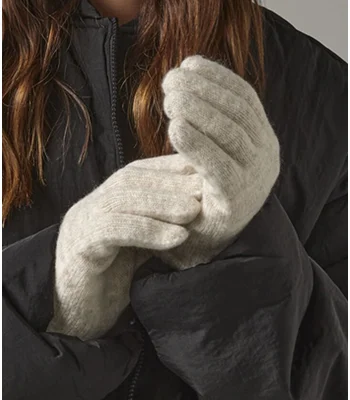 Beechfield Beechfield Cosy Ribbed Cuff Gloves in Black Marl