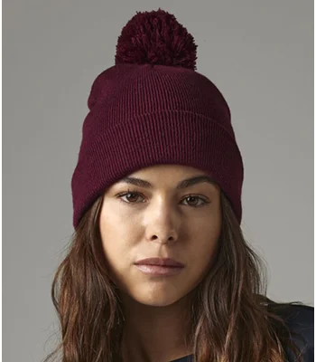 Beechfield Beechfield Original Pom Pom Beanie in Black