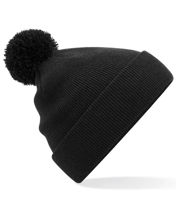 Beechfield Beechfield Kids Original Pom Pom Beanie in Black