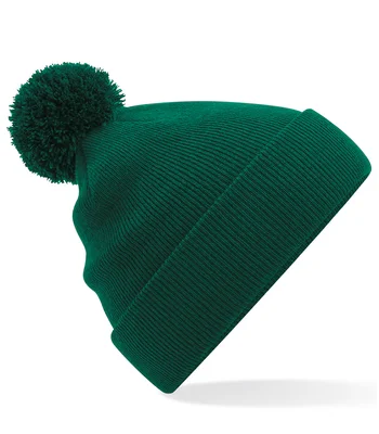 Beechfield Beechfield Kids Original Pom Pom Beanie in Bottle Green