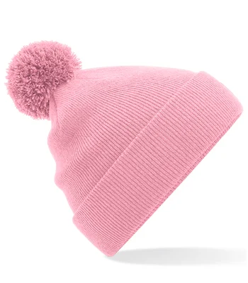Beechfield Beechfield Kids Original Pom Pom Beanie in Dusky Pink