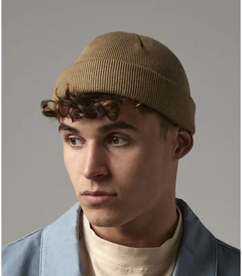 Beechfield Beechfield Recycled Mini Fisherman Beanie in Black