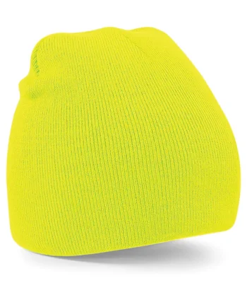 Beechfield Beechfield Original Pull-On Beanie in Fluorescent Yellow