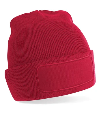 Beechfield Beechfield Original Patch Beanie in Classic Red