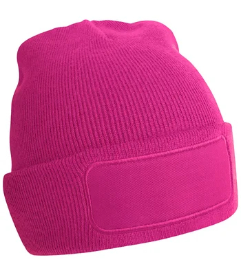 Beechfield Beechfield Original Patch Beanie in Fuchsia