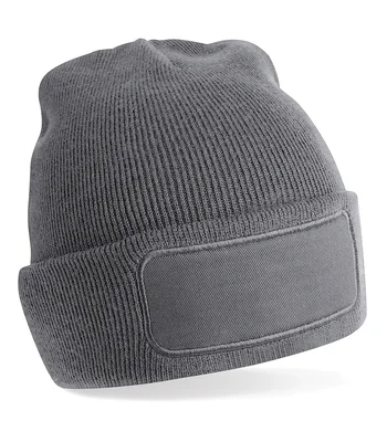 Beechfield Beechfield Original Patch Beanie in Graphite Grey
